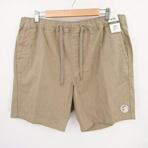 O'Neill Mens Shorts Tan Stretch Standard Fit Above the Knee 18" Size XXL NWT
